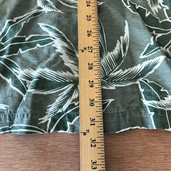 Hilo Hattie 100% Silk Hawaiian Shirt Men 2XL Green Floral Button Up Pocket 16908 - Picture 6 of 13